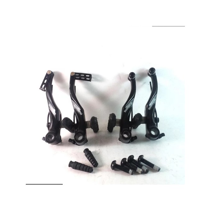 Brake set Shimano rem sepeda gunung MTB anak BMX federal sepeda lipat minivelo v brake