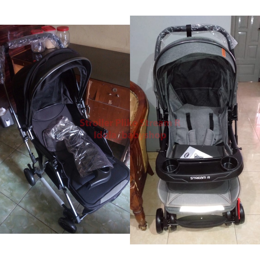 Stroller Pliko Stream R 397R Reversible Handle &amp; Rocking Function Kereta Dorong Bayi