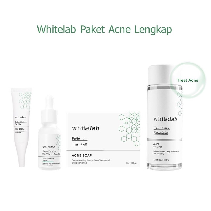 Whitelab Paket Acne Lengkap (FREE POUCH)