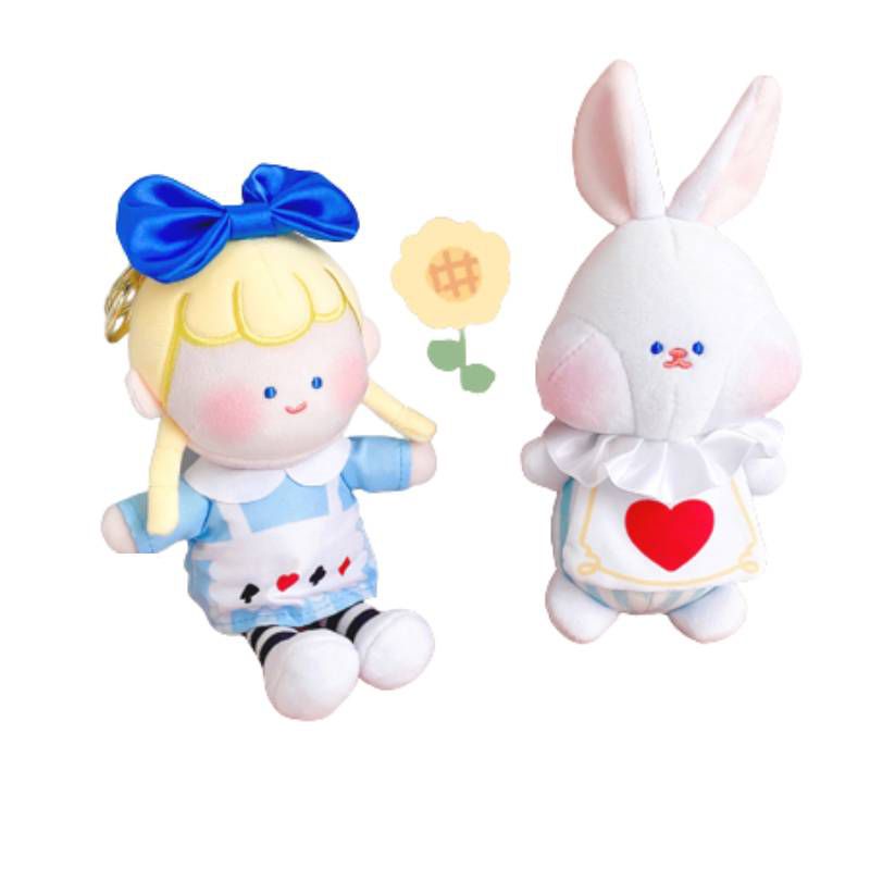 Cute Lan Sister Sleepwalking Alice Plush Doll Rabbit Key Chain Bag Pendant Kids Toys Gift