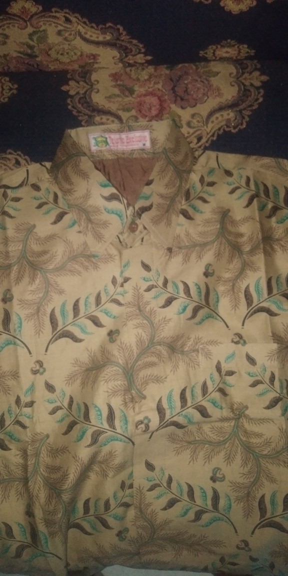 Kemeja Batik Prabu Bahan Katun Baturaden Reguler Fit A585