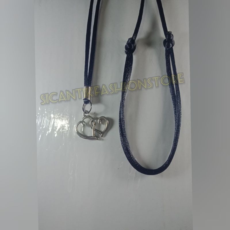 (PROMO)Kalung tali bandul Wanita/pria Logo LOVE Stainless terlaris Dan terbaru