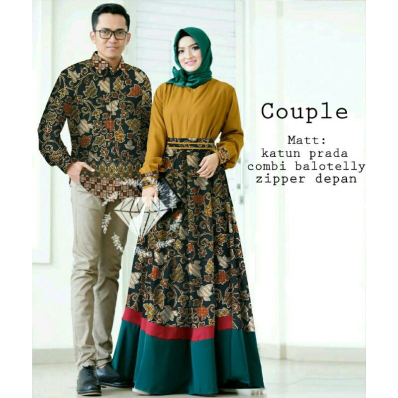CP Couple Maxi Dress Kemeja Batik Prada Balotelli Jatayu