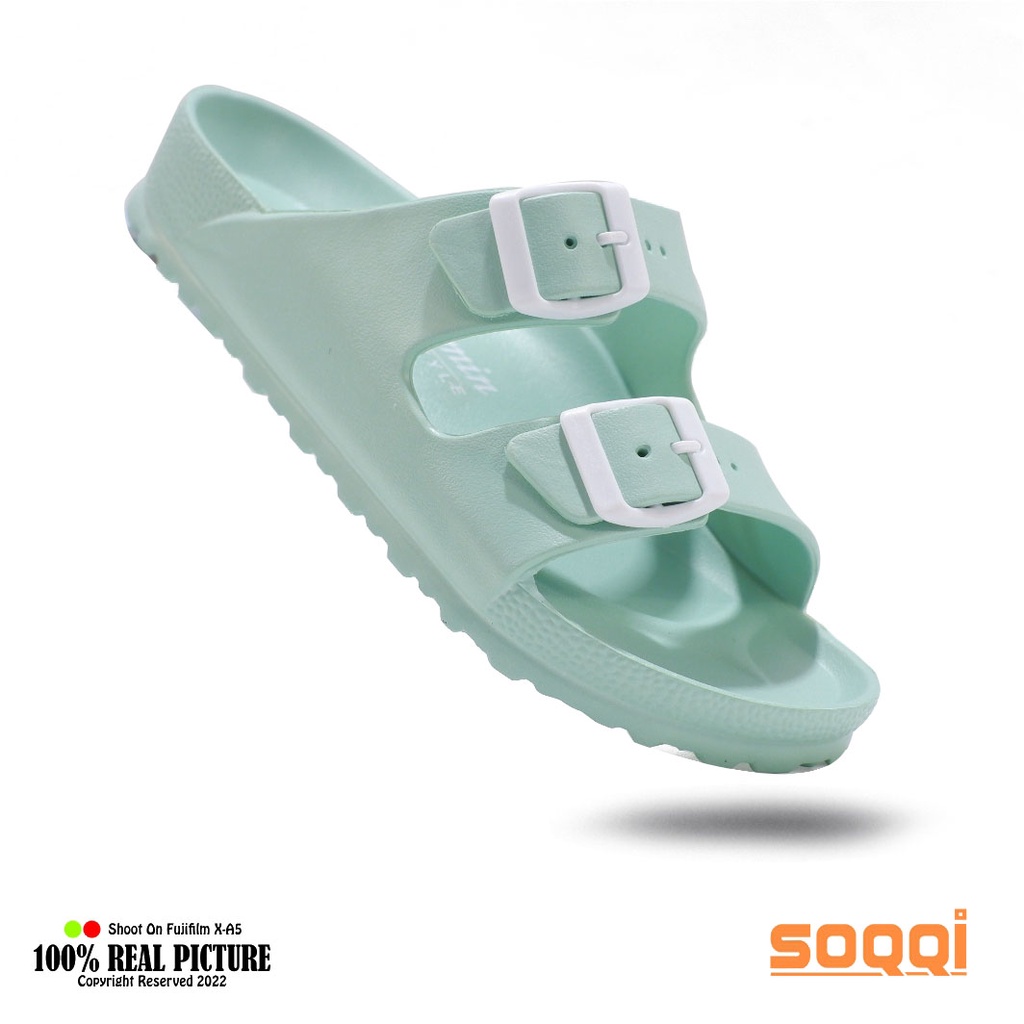 Sendal wanita selop karet jelly model ando ratu original sandal cewek perempuan dewasa slop model pylon casual slide slip on mules tahan air lentur branded Wespro 086 1B 36 40