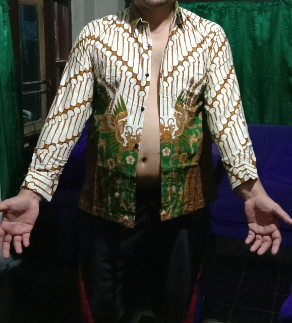Batik Couple Keluarga Sania Ruffle Ori Ndoro Jowi Dnt Motif Merpati Hijau