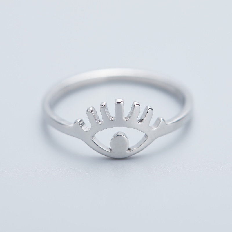 Cincin Bahan stainless steel Desain daisy Untuk Pria Dan Wanita