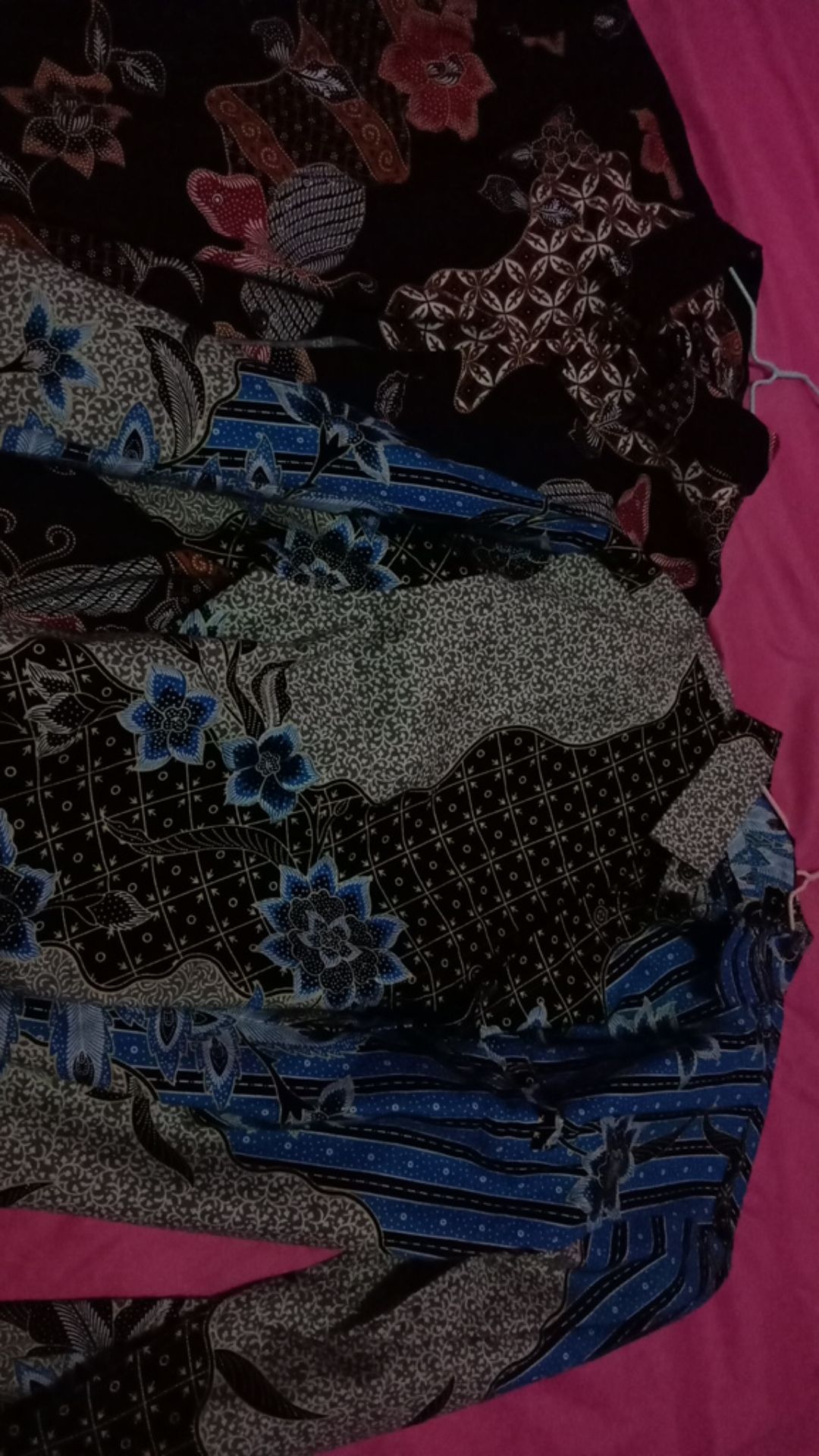 M231 Kemeja Pria Batik Panjang Hitam 1129b