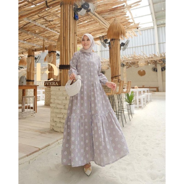 Olla midi dress by dlovera original (cek stok)