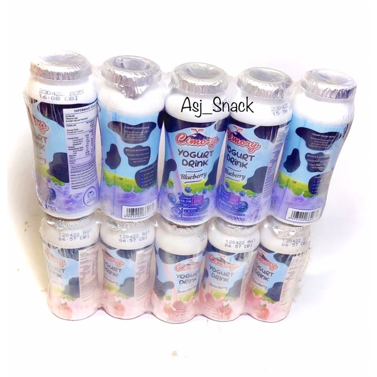 

Cimory Yogurt Drink Botol 2 Varian Rasa Blueberry Rasa Strawberry ( 5 pcs x 70ml )