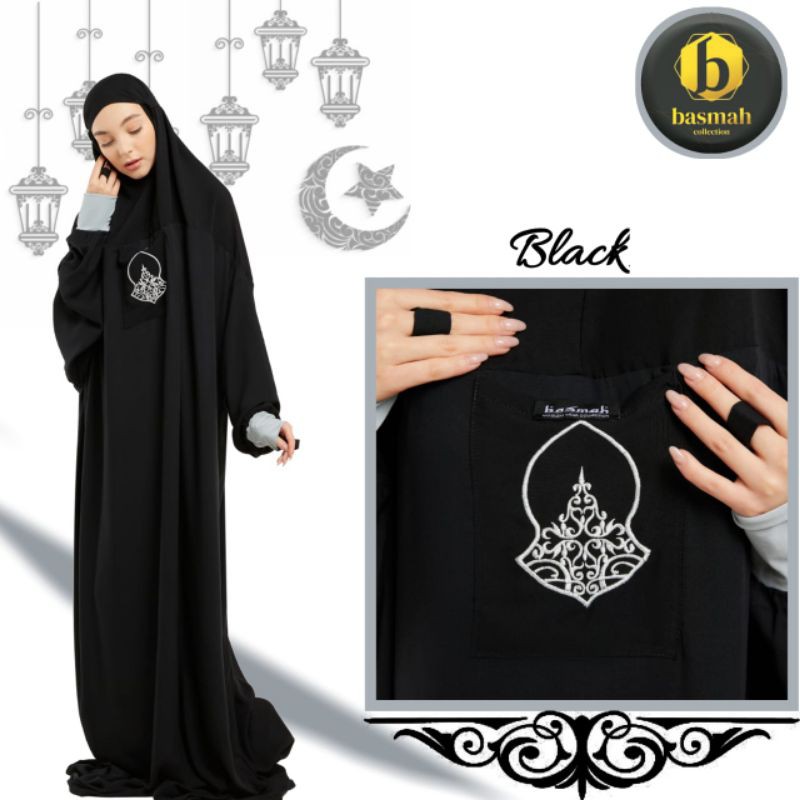 Mukena Basmah Hitam