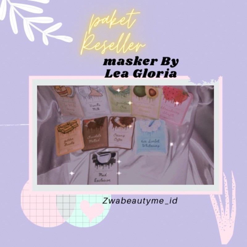 [PAKET RESELLER] MASKER LEA GLORIA 20 GRAM