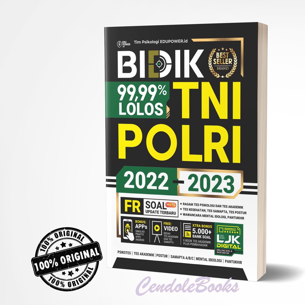 Buku TES TNI POLRI : BIDIK 99,99% LOLOS TNI POLRI 2022 – 2023