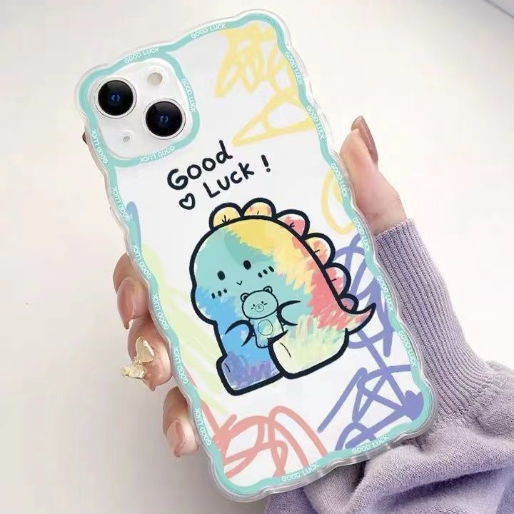 Soft Case TPU Motif Dinosaurus Untuk Iphone 13 12 Mini 11 Pro X XR XS Max SE 2020 6 6S 7 8 Plus