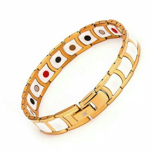 Gelang magnet pria wanita tungsten kesehatan - gelang titanium