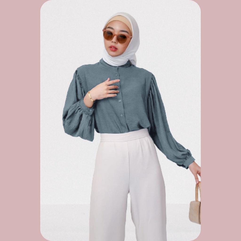 Beautyshirt / Azalea / Basic Casual Shirt / Bahan Paulista