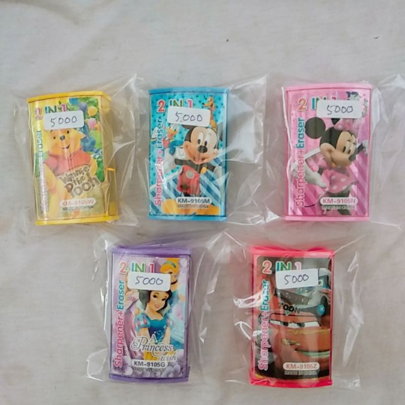 

Pengasah + Penghapus 2 in 1 Kartun