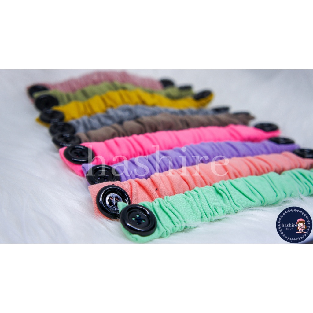 Konektor Hijab Kancing Premium Quality Polos (READY) / Penghubung masker earloop / Tali Masker