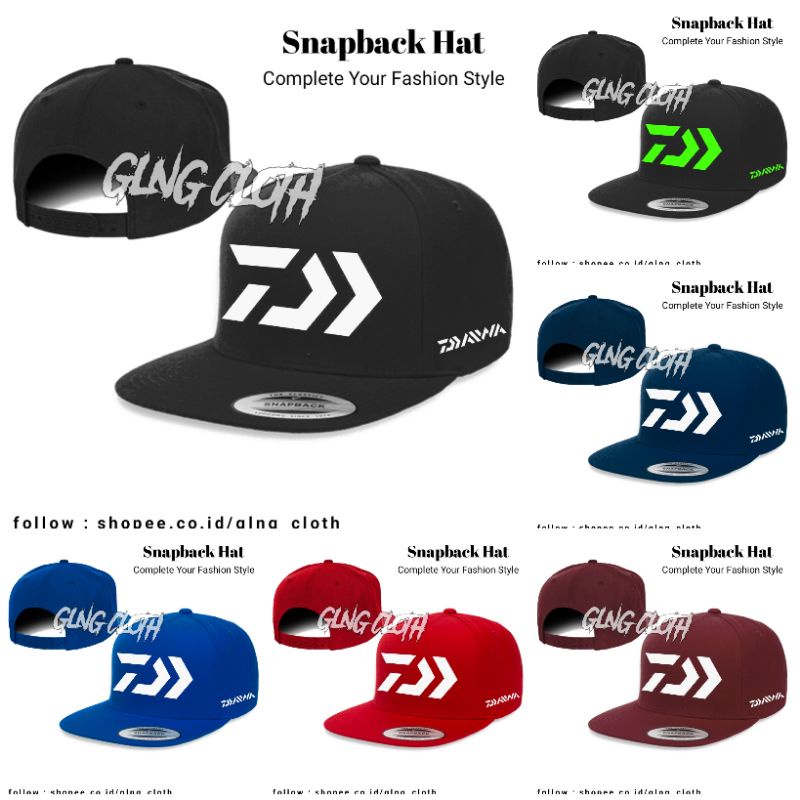 Topi Daiwa Snapback - Topi Mancing Daiwa