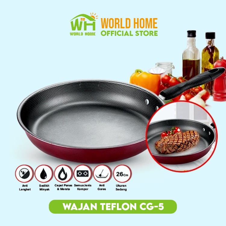 Big Promo Paket Hemat Panci Set 5 in 1 Panci Teflon serbaguna Fry Pan Milk Pan Murah