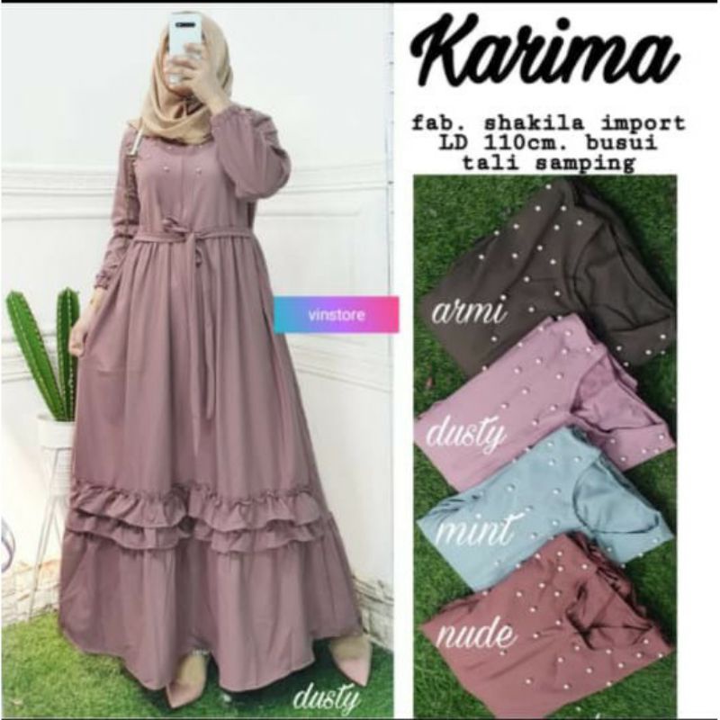 ( COD ) KARIMA FASHION TERBARU GAMIS KARIMA DRESS