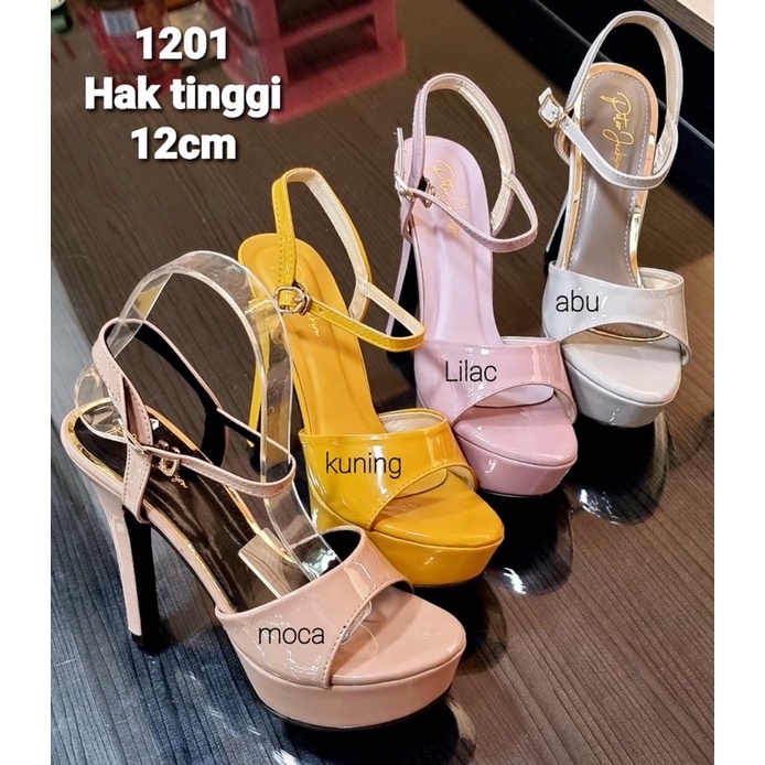 RN - HIGH HEELS GOLD AR708 HEELS WANITA GLOSSY 12cm by GOSHIP HEELS PESTA WANITA 13cm 15cm