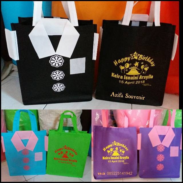 Tas Ultah / Tas Souvenir Ulang Tahun  Anak model BAJU KEMEJA-4