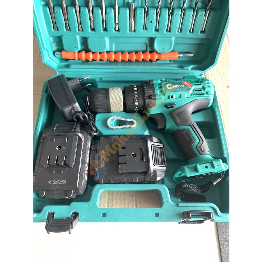 Mesin Bor Baterai Cordless Drill Mailtank 21V 13MM Bor Tangan Baterai 21V