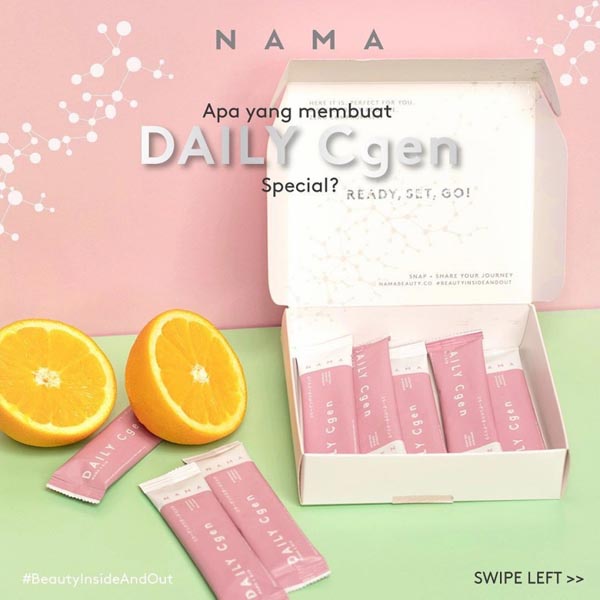 [15 SACHET | NAMA Daily Cgen Collagen (Minuman kesehatan untuk menambah imun tubuh_Cerianti