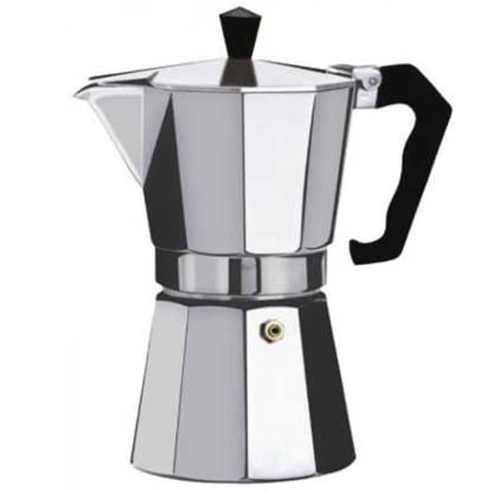 Espresso Coffe Thera Pezzetti Aluminium Perkolator Pembuat Kopi Kompor Moka Pot Dan Dapur Tahan Lama