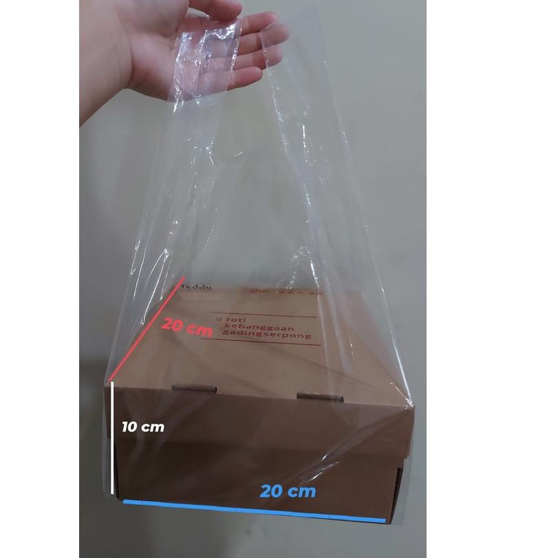 

KRESEK PE bening uk 23 untuk box 20 x 20 ( pabrik langsung)