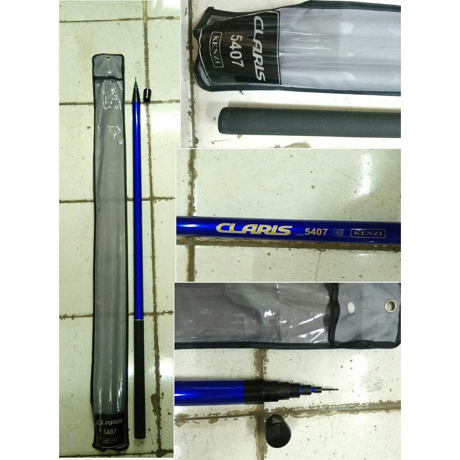 Alat Mancing Joran Tegek Pole Kenzi New Claris 5407 540 Cm Bahan Carbon