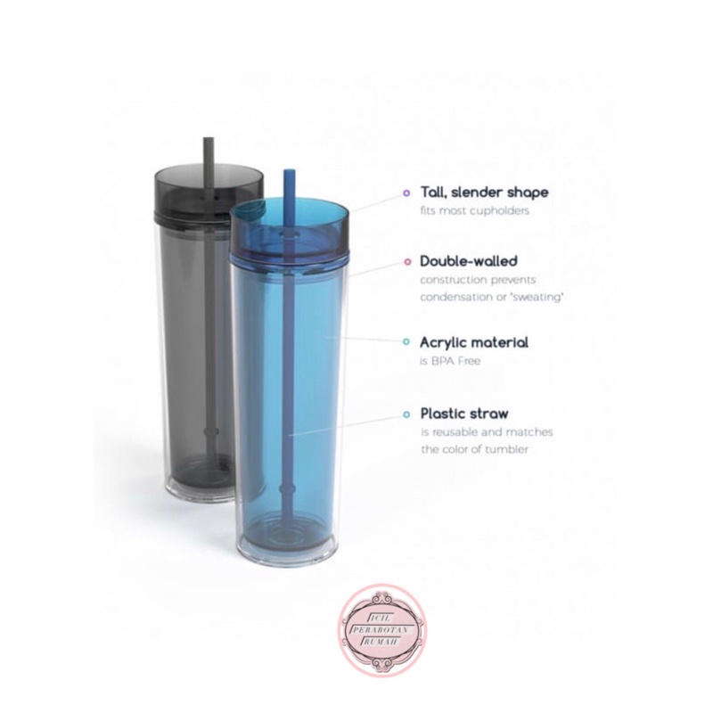 tumbler minuman sedotan