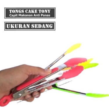 PENJEPIT CAPIT UK SEDANG JEPIT MAKAN MAKANAN KUE BUAH SAYUR TONGS CAKE TONY