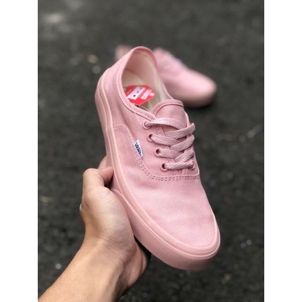 Sepatu Vans Authentic Peach Wanita BNIB Premium Pink Limeted