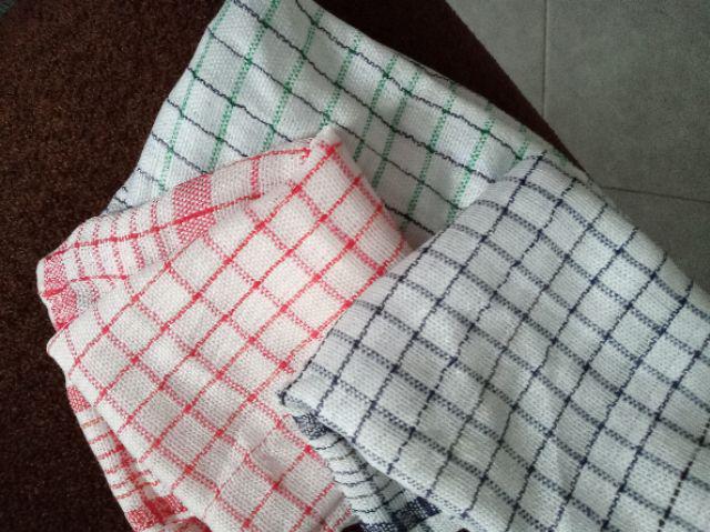 Serbet Kotak / Kain Lap / Serbet Dapur / Kain Serbet - Putih