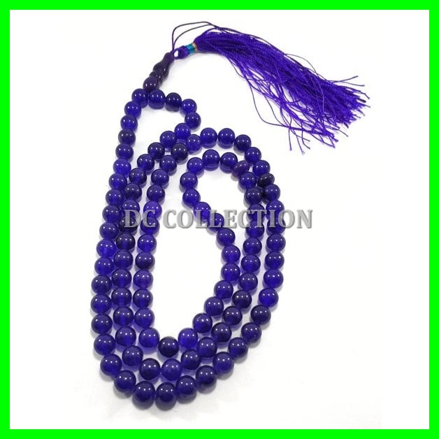 TASBIH NATURAL BATU ALAM PURPLE JADE ASLI