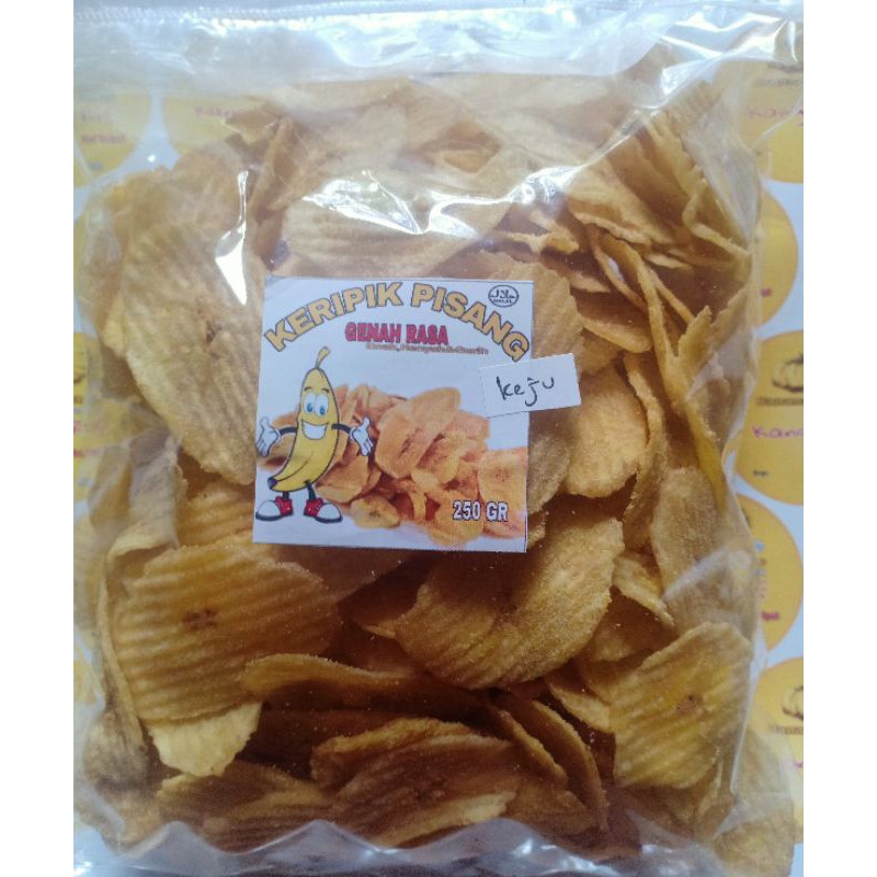 

Cemilan Murah Keripik Pisang Genah Rasa 250 Gram