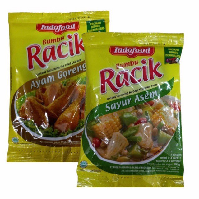 Indofood Bumbu Racik Ayam Goreng, Sayur Asem 33g