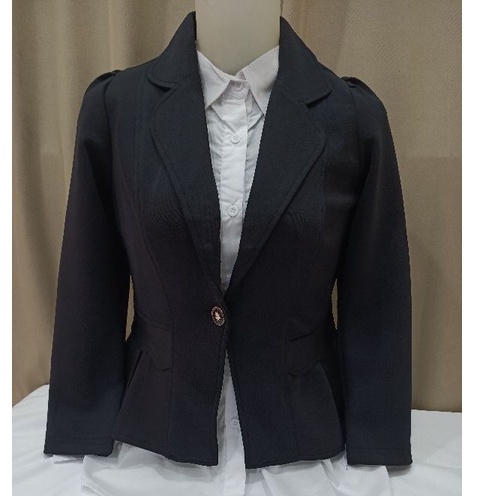 BLAZER HITAM  WANITA PANJANG (302)