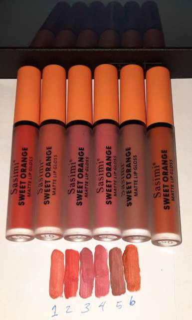 LIP GLOSS SASIMI SWEET ORANGE HARGA PER 6 PC S860