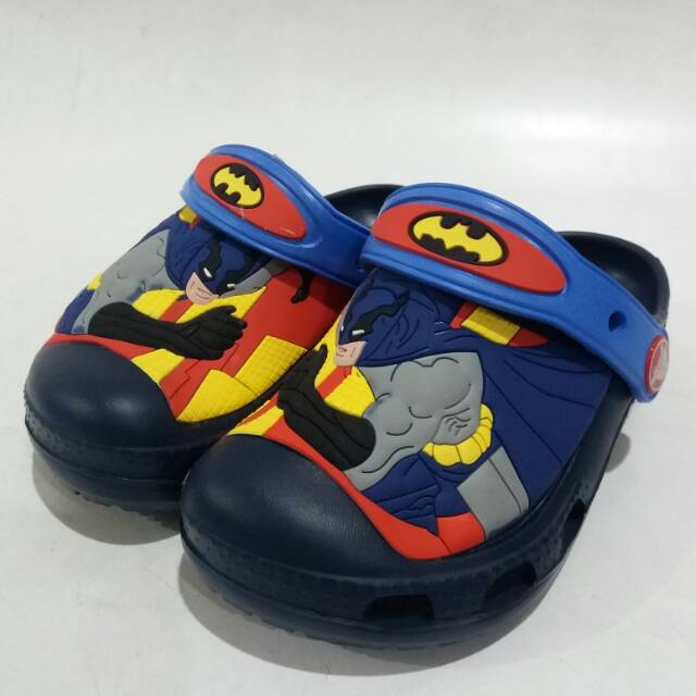 Sandal crocs anak custom clog batman sandal berkarakter lucu