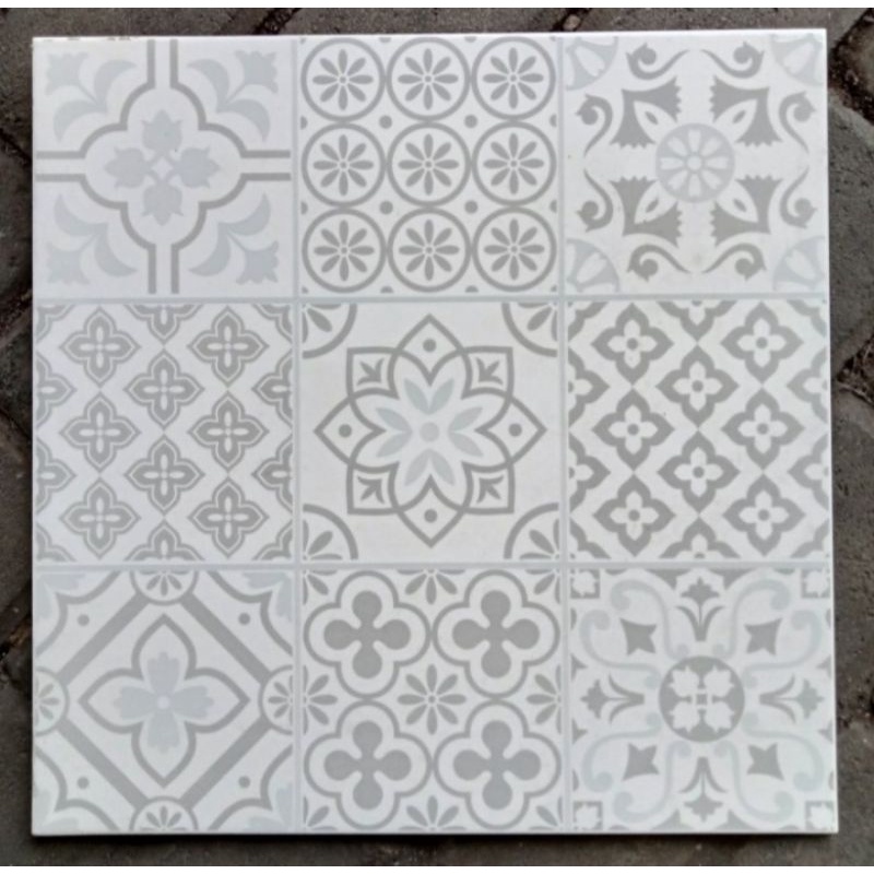 KERAMIK LANTAI DINDING COTTO ALCHEMIST WHITE 40X40 KW1