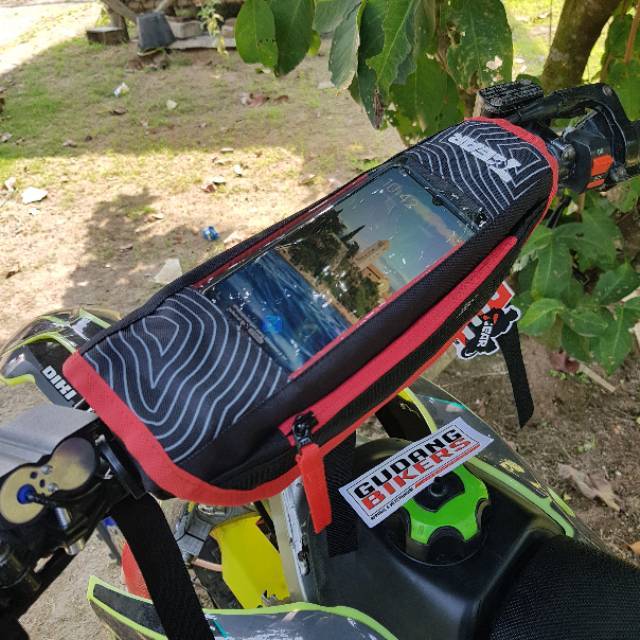Safari handle bar bag 7gear tas stang motor crf klx trail dll handlebar bikers