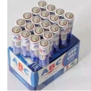 Baterai ABC Tipe AA 1.5V A2 Batu Batre Battery Dry Cell BIRU Harga Satuan/Batu baterai jam dinding/BATU JAM REMOTE AC, REMOTE TV TERMURAH