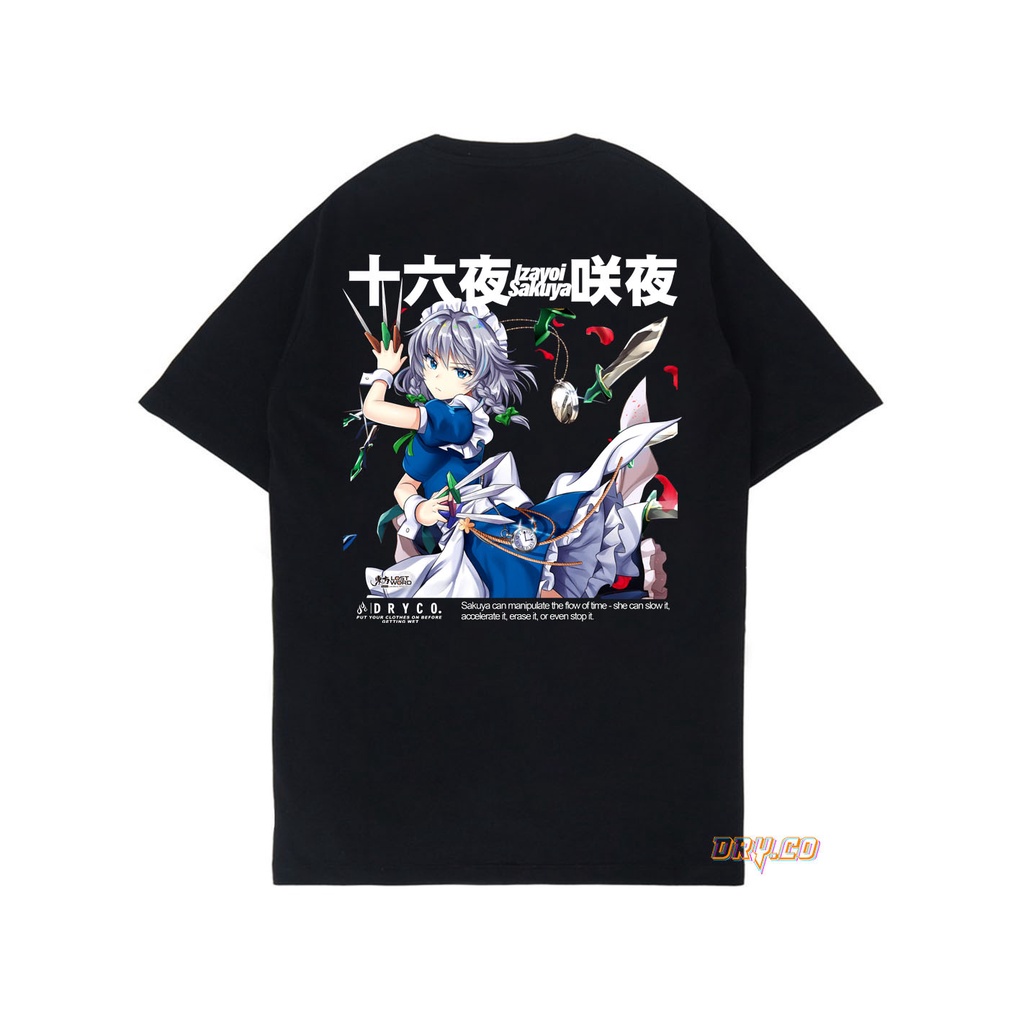 Kaos Sakuya izayoi | T-shirt Game TOUHOU LOSTWORD | Unisex Pria Wanita | dryco