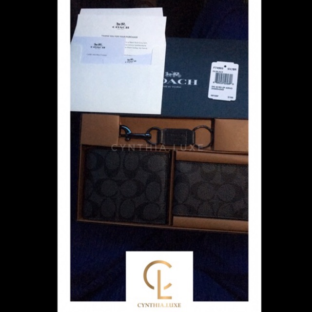 COACH F74993 DOMPET PRIA / DOMPET UANG / DOMPET KARTU / GANTUNGAN KUNCI KEYCHAIN