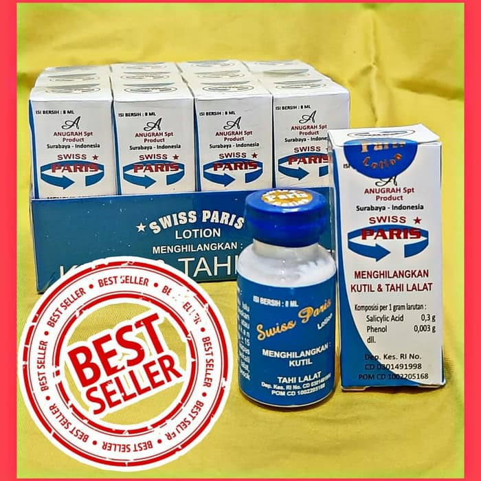 Jual SWISS PARIS LOTION OBAT PENGHILANG TAHI LALAT DAN KUTIL ORI