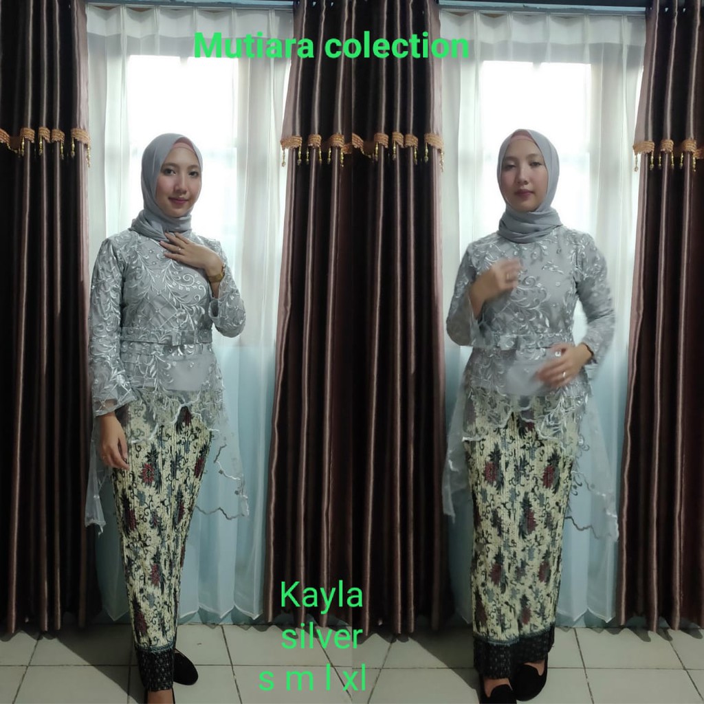 Set Kebaya Kayla Tile Aneka Pilihan Warna