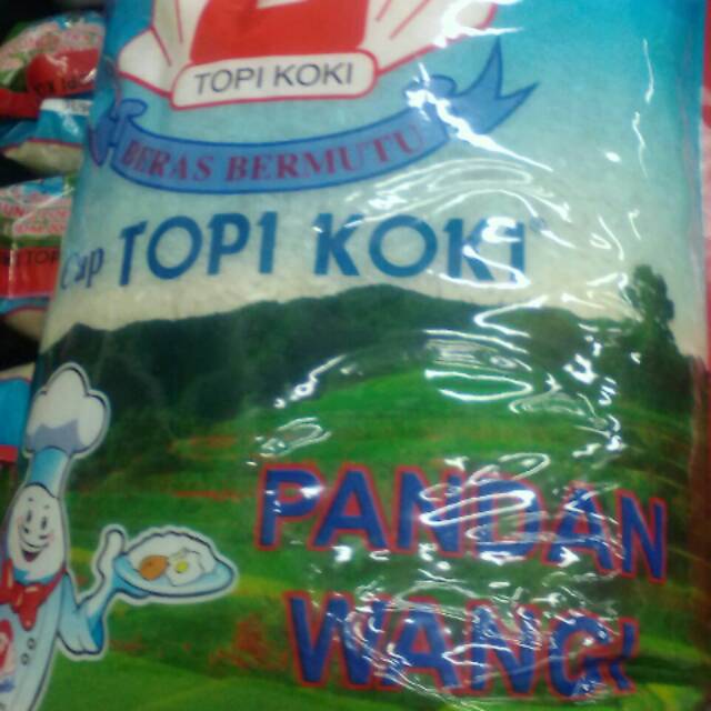 

Beras Cap Topi koki Pandan wangi isi 5kg