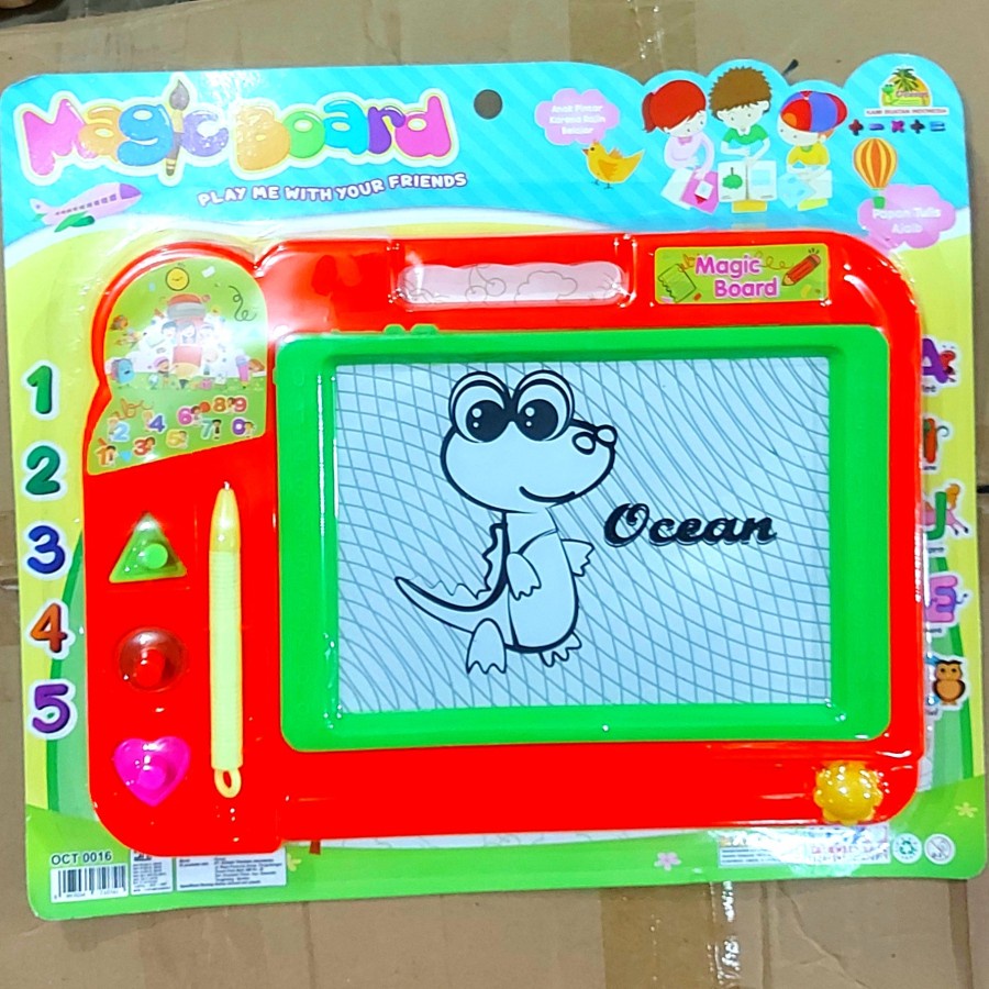 

Papan Magic Board Drawing Magnet untuk Belajar tulis gambar berulang